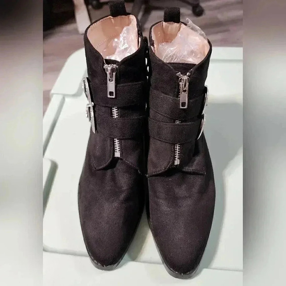 Nasty Gal Put Your West Foot Forward Marley Buckle Boot Boho Bootie Women's 5 - Picture 7 of 10